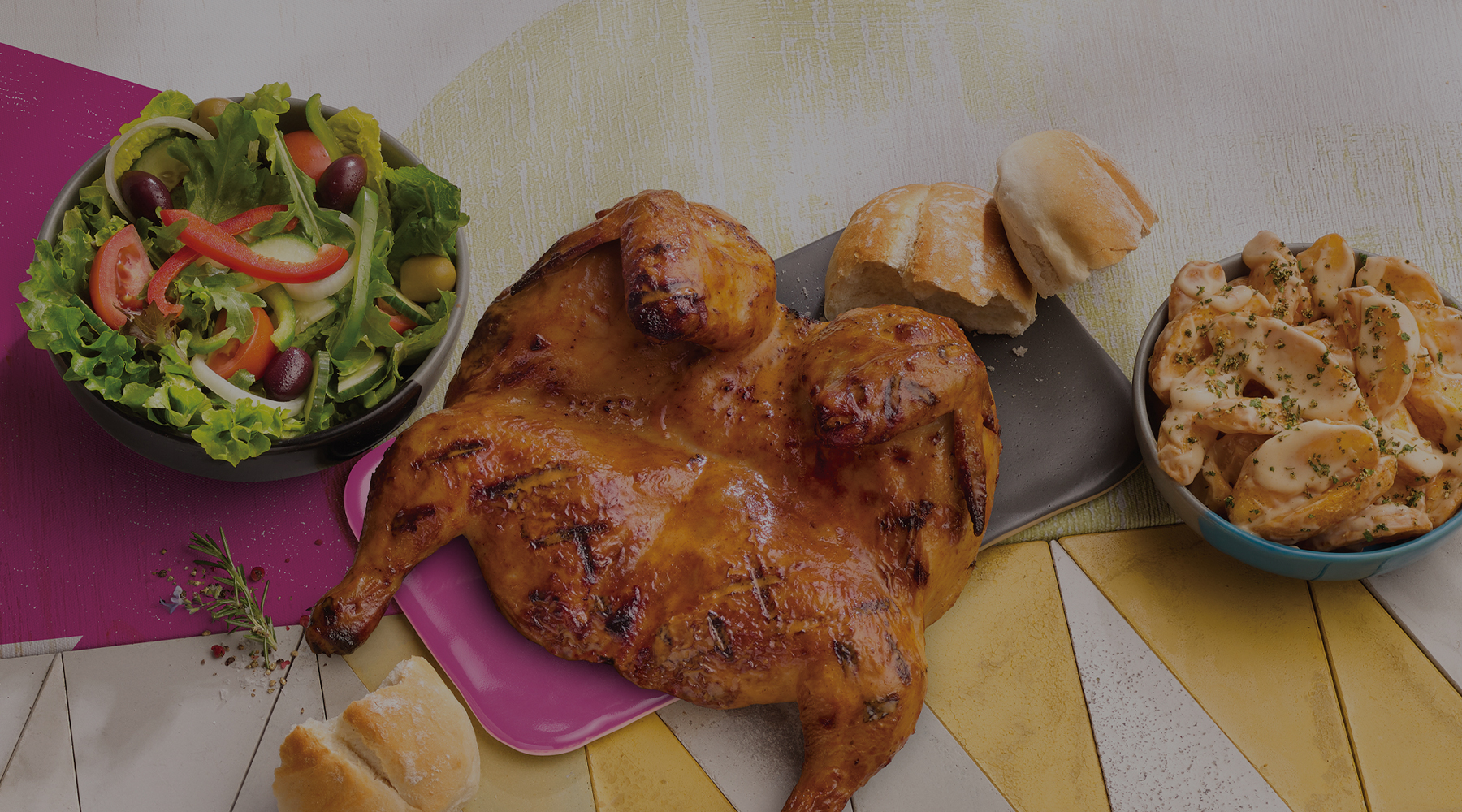 Get a Full Chicken 3 sharing sides for only R252