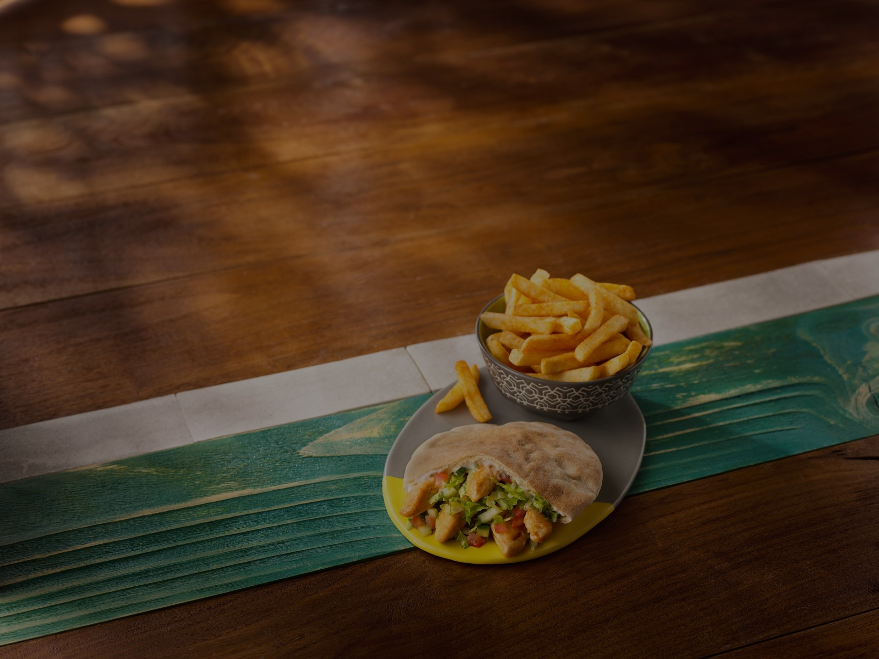 Chicken Pita + any Single Side