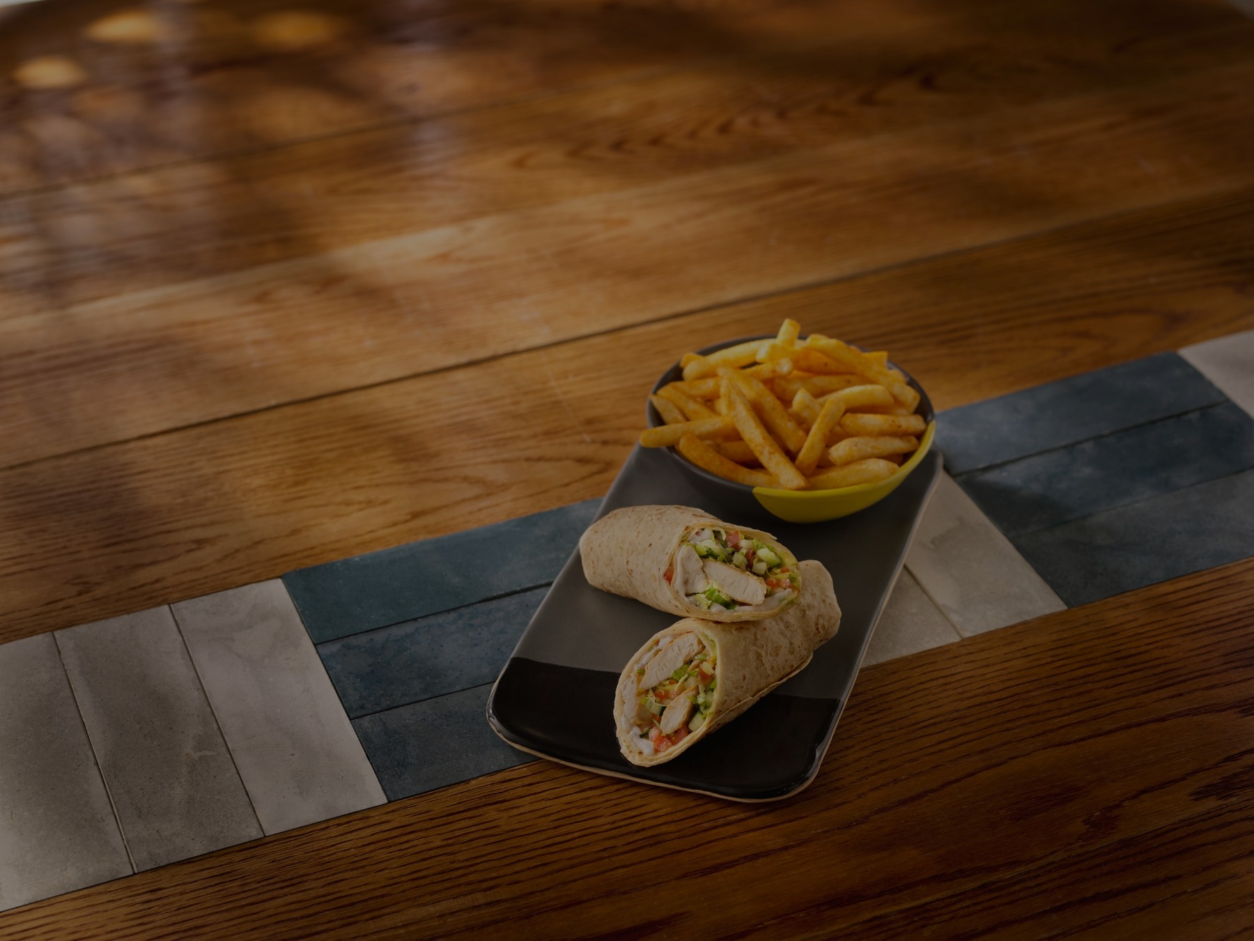 Chicken Wrap + any Single Side
